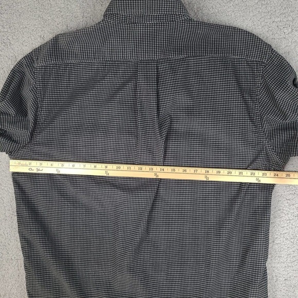 Eddie Bauer Shirt Mens Large Gray Black Soft Cotton Geometric Long Sleeve Button - Picture 9 of 12